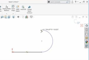 Arc Tangent from Line Example
