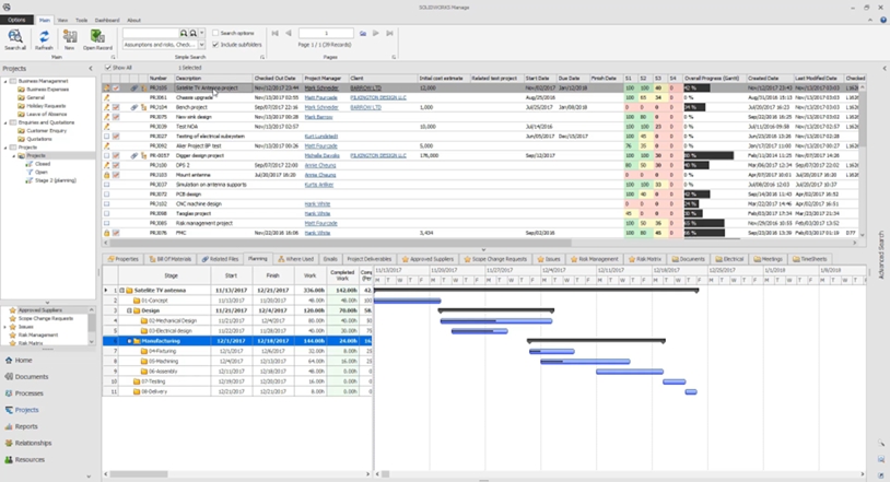 project management solidworks manage